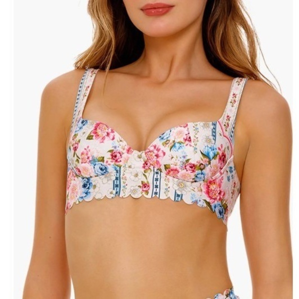 Agua Bendita Womens Size Large Balena Meraki Underwire Bikini Top NWT